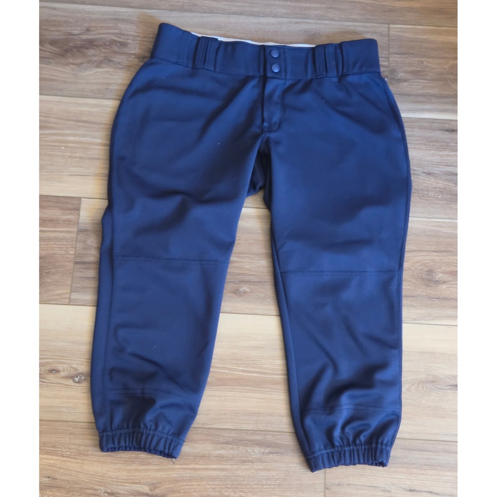 Champro Elastic Cuffed Softball Pants Women's Size Large Navy